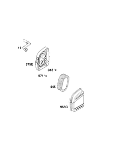 Air Cleaner Group Diagram and Parts List for 93J02-0111-H1  Briggs and Stratton Engine